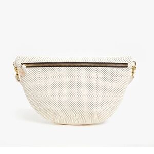 NWT Clare V. Cream Perforated Grande Fanny